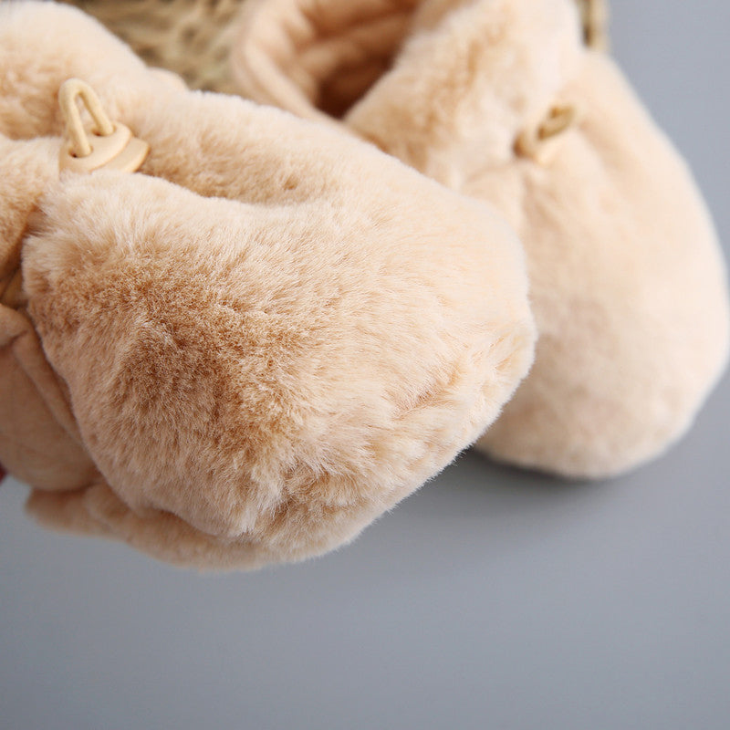 Baby Karikatur-Plüsch-Baumwollschuhe