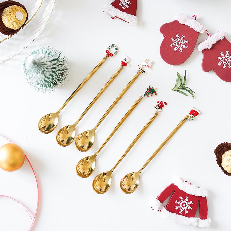 Weihnachtsgeschenk Metalllöffel Set