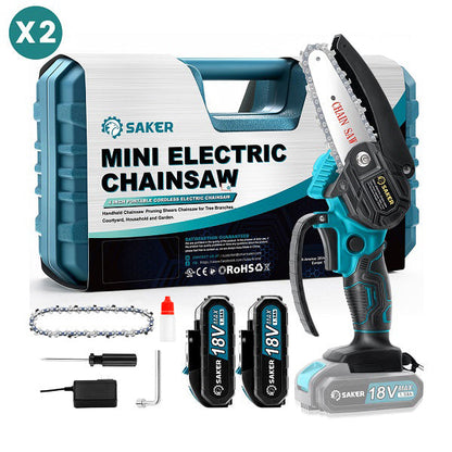 Saker 4 Zoll Mini Akku Kettensäge Einhandsäge