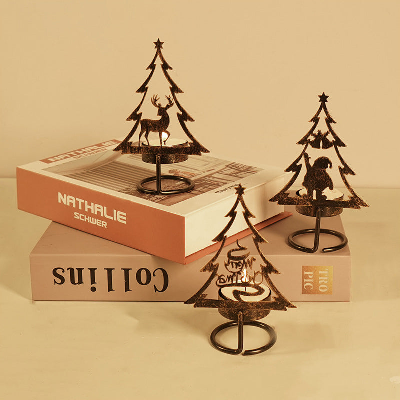 Metall Weihnachtsbaum Kerzenhalter