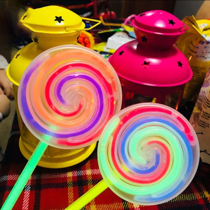 Lutscher Fluoreszierende Windmühle