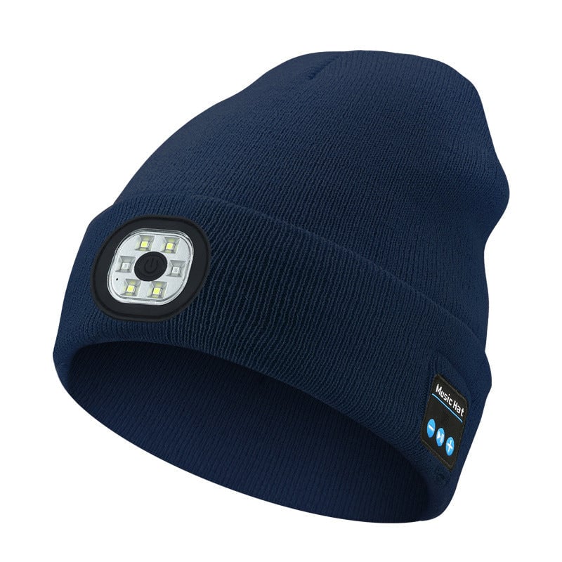 Bluetooth-Beanie mit LED-Licht & abnehmbaren Lautsprechern