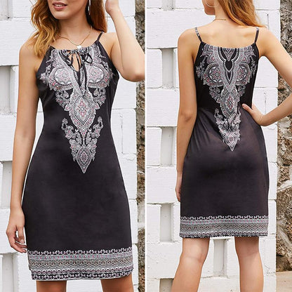 Damen Ärmelloses Sommerkleid
