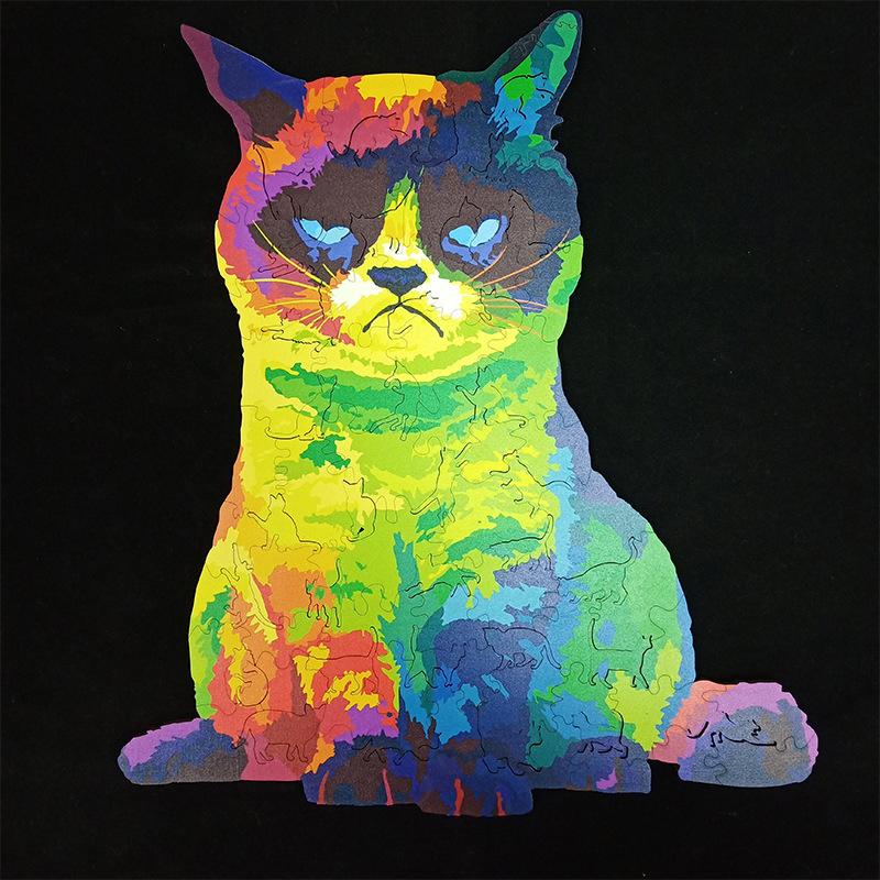 Regenbogenkatze Puzzle