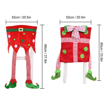 Weihnachtselfen Stuhlrückendekorationen