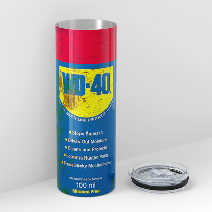 Thermosbecher mit kreativem Schmutzmuster