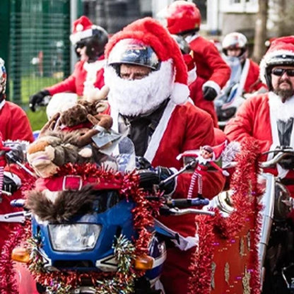 Weihnachtsmann Motorradhelm Protektor