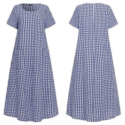 Damen Sommer atmungsaktives Kleid