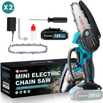 Saker 4 Zoll Mini Akku Kettensäge Einhandsäge