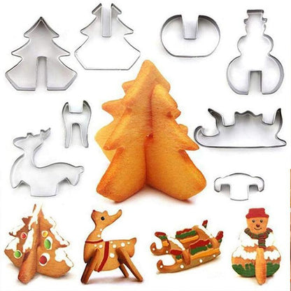 Weihnachtsplätzchenform aus rostfreiem Stahl