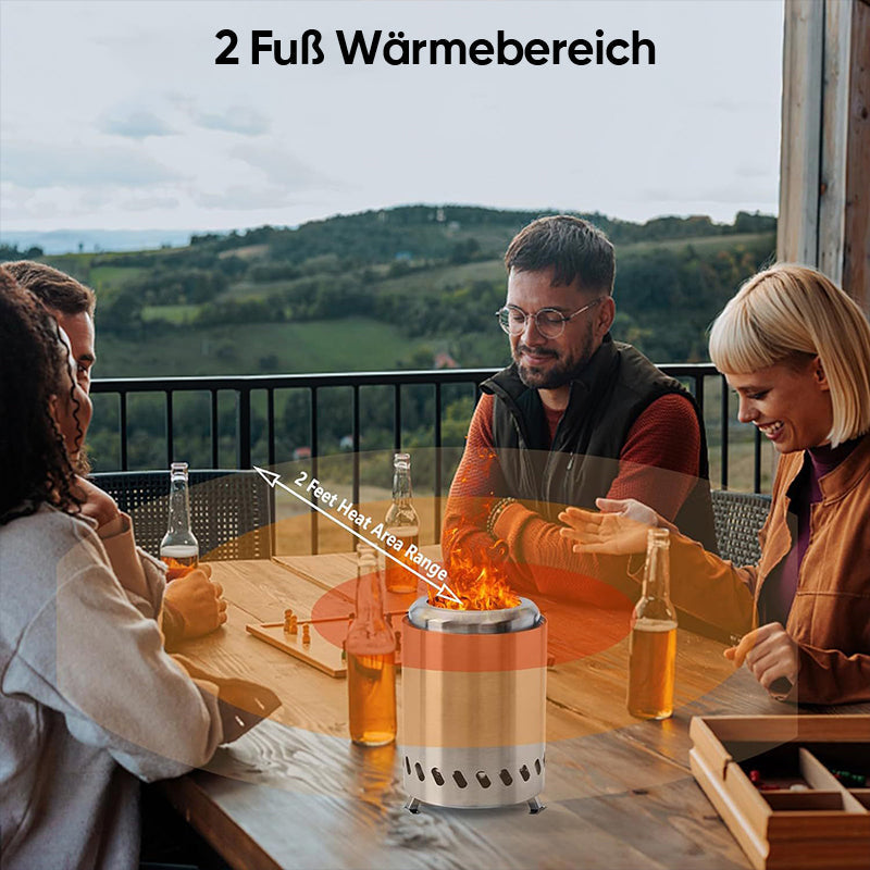 Tragbare rauchfreie Tischfeuerstelle
