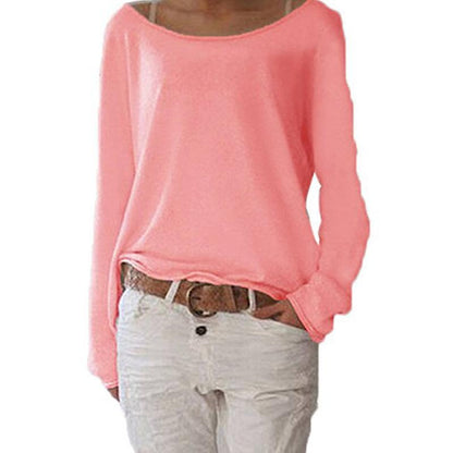 Einfarbiges gestricktes T-Shirt