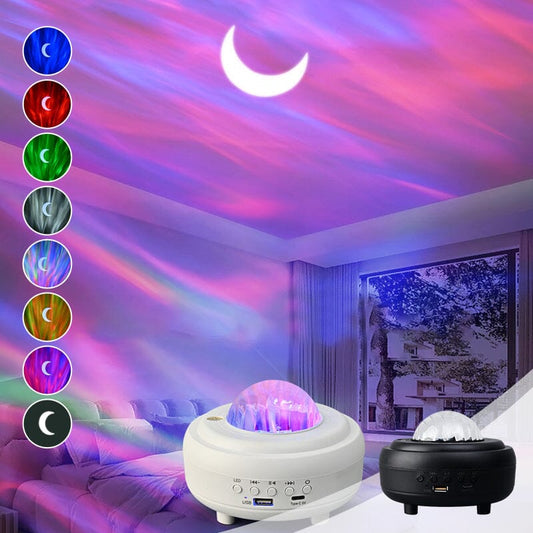 🌌Bluetooth-Lautsprecher Aurora-Nachthimmel-Projektor - Verloren im bezaubernden Sternenhimmel🎄