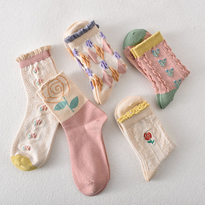 Modische Socken aus Baumwolle