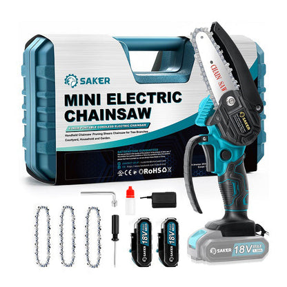 Saker 4 Zoll Mini Akku Kettensäge Einhandsäge