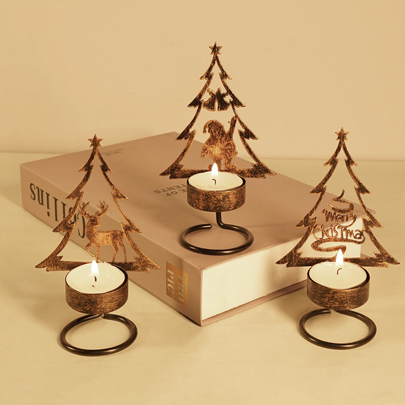 Metall Weihnachtsbaum Kerzenhalter
