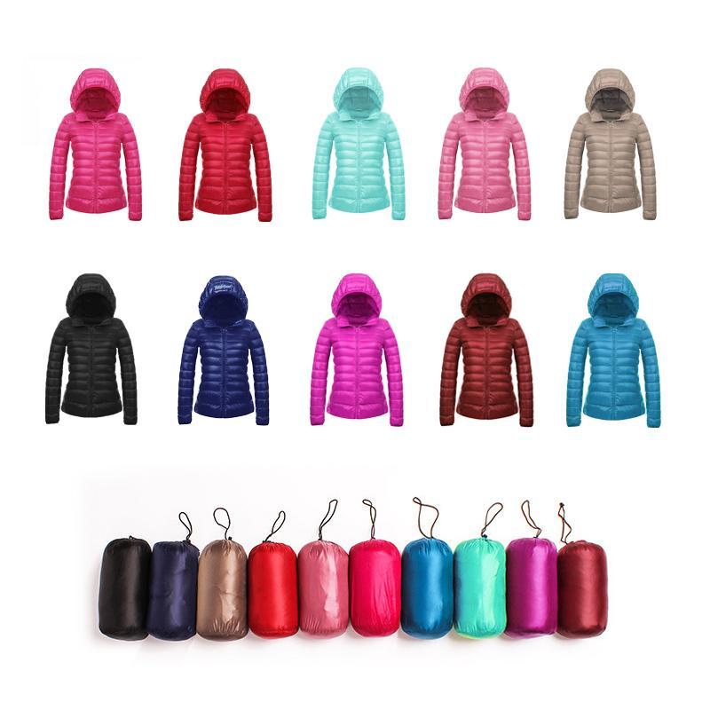 Ultraleichte Daunenjacke Hoodie Unisex 8 Farben