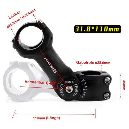 Verstellbarer Vorbau für Mountainbike