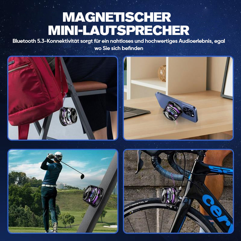 Magnetischer tragbarer drahtloser Lautsprecher