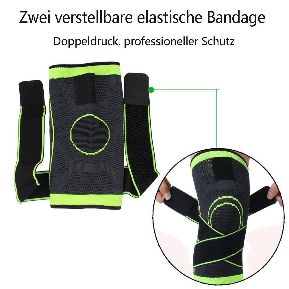 3D Design Kniestütze mit fixierbaren atmungsaktiven Kniebandage