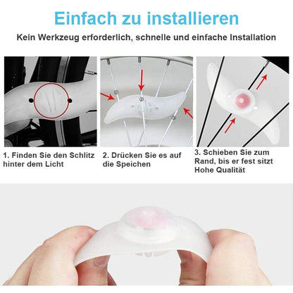 Fahrradraddekoration Nachtlicht