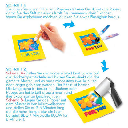 🔥heißer Verkauf 49% Rabatt🔥Magischer Popcornstift 3D Aquarellstift