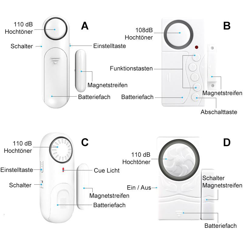 drahtloser Türfensteralarm