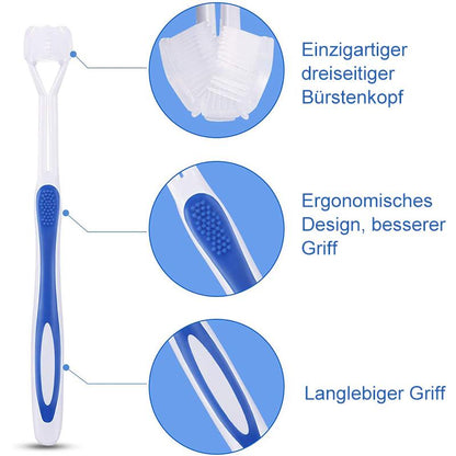 Dreiseitige Zahnbürste