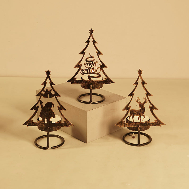 Metall Weihnachtsbaum Kerzenhalter