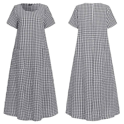 Damen Sommer atmungsaktives Kleid