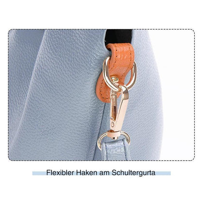 2-in-1 Tragbare Einkaufstasche aus Leder