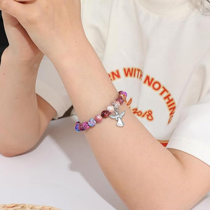 🔥Heißer Verkauf 49% Rabatt🔥Heilstein-Armband mit Engelsflügeln
