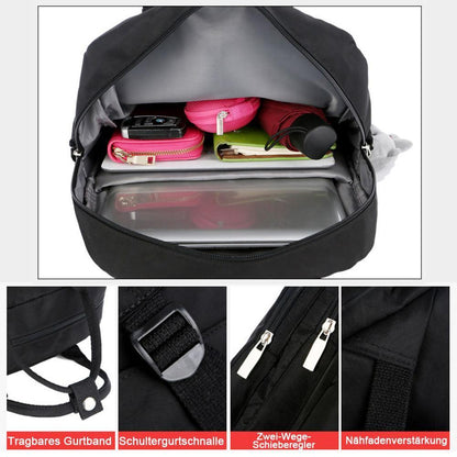 Große Kapazität Multi-Pocket Wasserdichter Rucksack