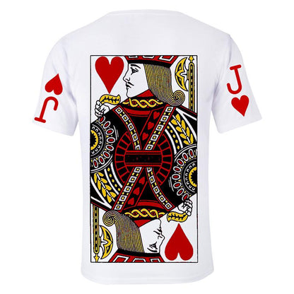 Sommer 3D Poker lose T-Shirt