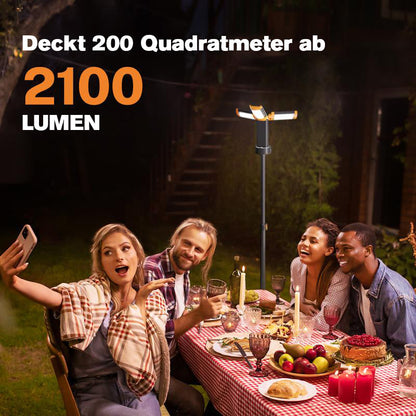 Verbesserte tragbare Campingleuchte mit Halterung