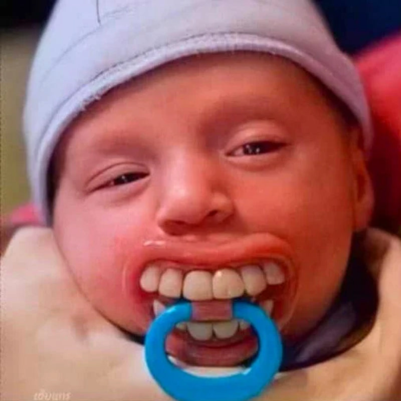 Lustige Zahn Baby Schnuller
