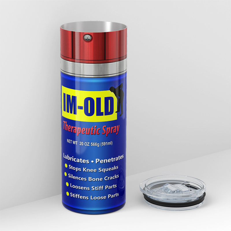 Thermosbecher mit kreativem Schmutzmuster