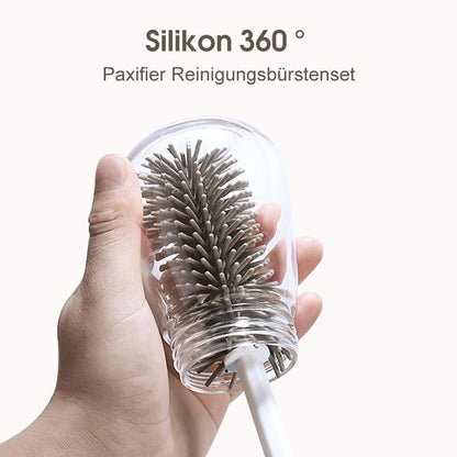 Reinigungsbürstenset aus 360-Grad-Schnuller aus Silikon