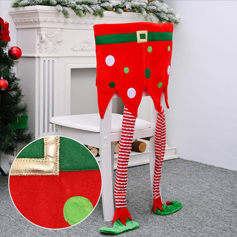 Weihnachtselfen Stuhlrückendekorationen