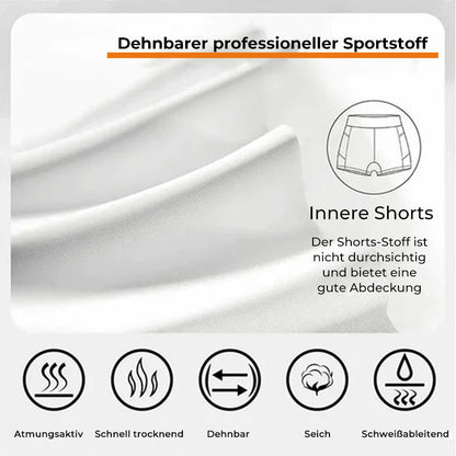 Modische, schnell trocknende Tennishosenröcke für Damen mit Taschen