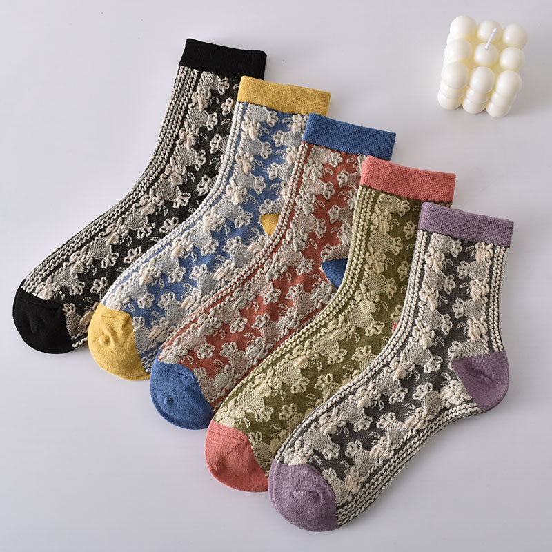 Modische Socken aus Baumwolle