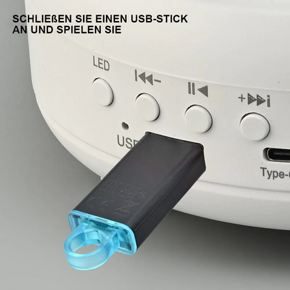 🌌Bluetooth-Lautsprecher Aurora-Nachthimmel-Projektor - Verloren im bezaubernden Sternenhimmel🎄