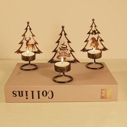 Metall Weihnachtsbaum Kerzenhalter