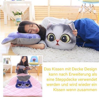 Lustiges 3D Simulation Katze Kissen