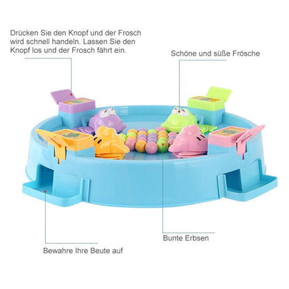 Familien Spielzeug- Frosch essen Erbsen
