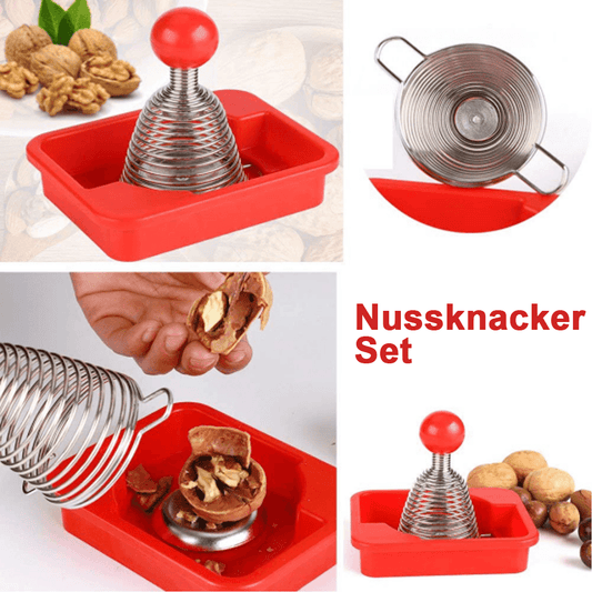 Nussknacker Set mit der spiralen Feder