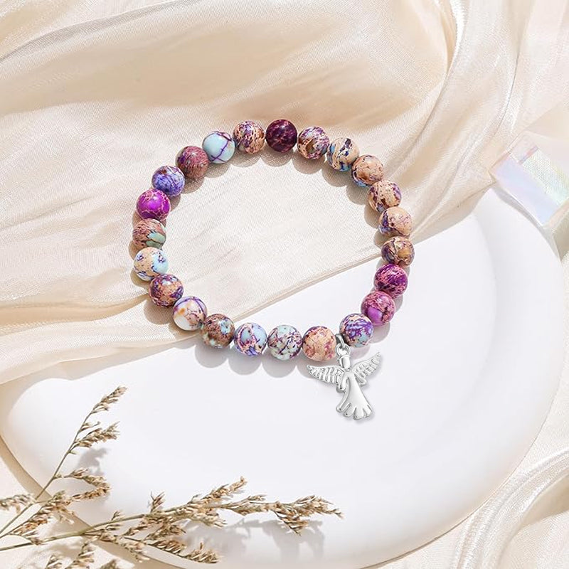 🔥Heißer Verkauf 49% Rabatt🔥Heilstein-Armband mit Engelsflügeln
