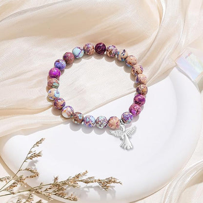 🔥Heißer Verkauf 49% Rabatt🔥Heilstein-Armband mit Engelsflügeln