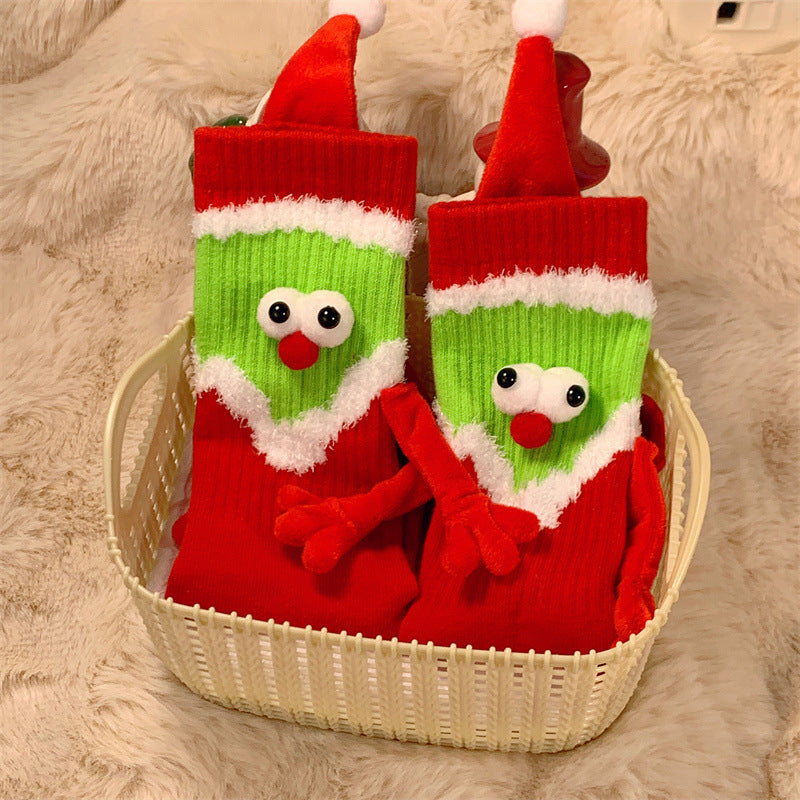 Weihnachts-Hand-in-Hand-Socken