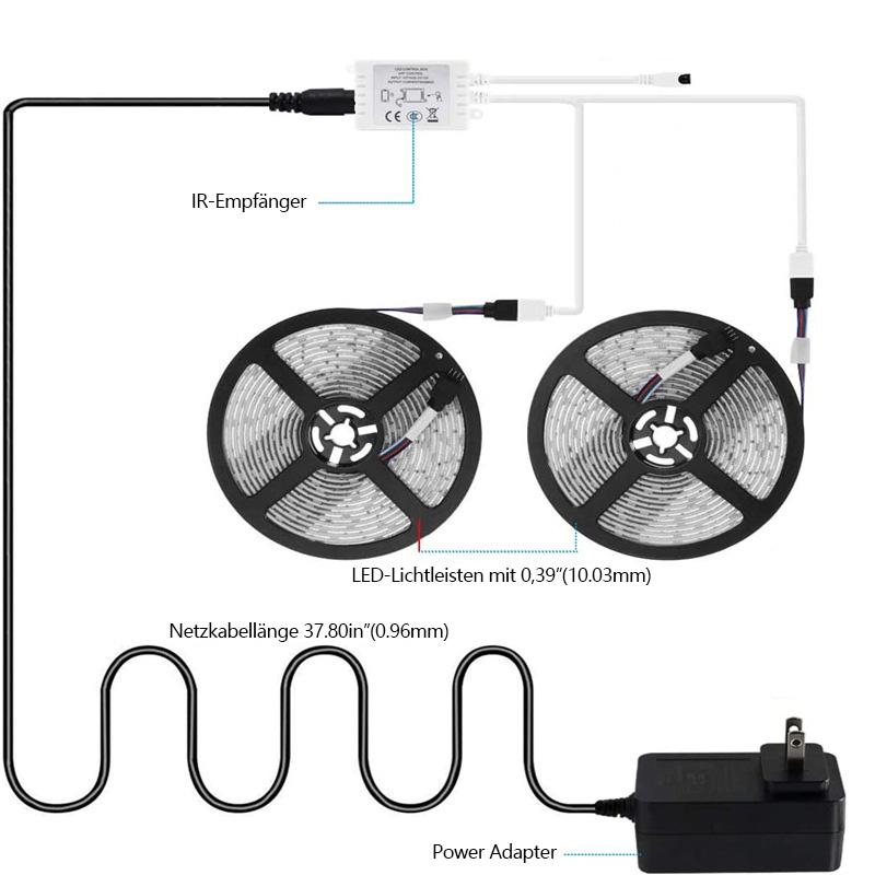 LED-Lichtleisten-Kit für DIY-Dekoration